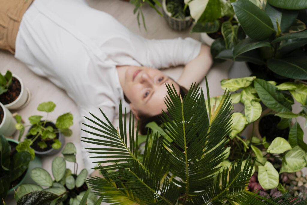 organic gardening in a home